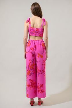 Seiko Floral Harley Cutout Jumpsuit
