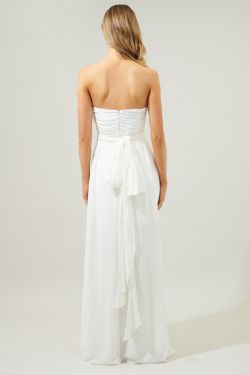 Beloved Ruched Sweetheart Convertible Dress - IVORY