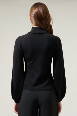 Find Your Love Turtleneck Sweater - BLACK