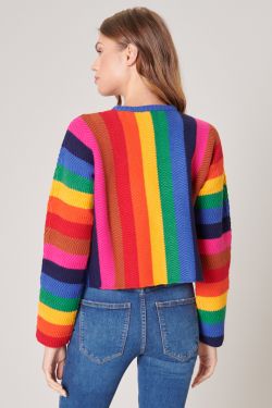 Reading Rainbows Cropped Sweater