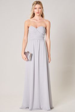Beloved Ruched Sweetheart Convertible Dress - LT-GREY