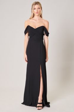 Cherish Semi Sweetheart Convertible Dress - BLACK