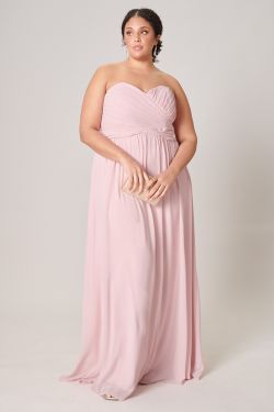 Beloved Ruched Sweetheart Convertible Dress Curve - BLUSH