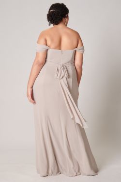 Cherish Semi Sweetheart Convertible Dress Curve - TAUPE