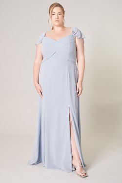 Cherish Semi Sweetheart Convertible Dress Curve - Baby Blue