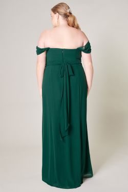 Cherish Semi Sweetheart Convertible Dress Curve - EMERALD