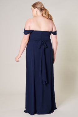 Cherish Semi Sweetheart Convertible Dress Curve - NAVY