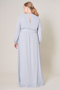 Wholehearted Faux Wrap Maxi Dress Curve - Baby Blue