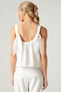 Sheldyn Square Neck Knot Strap Top
