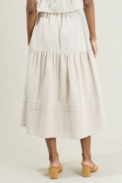Everlanes Striped Flores Midi Skirt