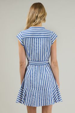 Babette Striped Shirt Mini Dress