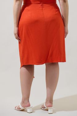 Bet On You Asymmetrical Midi Skirt Curve