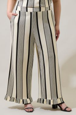 Devra Club Stripe Pants Curve