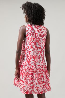 Aster Floral Loly  Trapeze Mini Dress