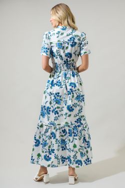Samara Floral Belraj Poplin Maxi Dress